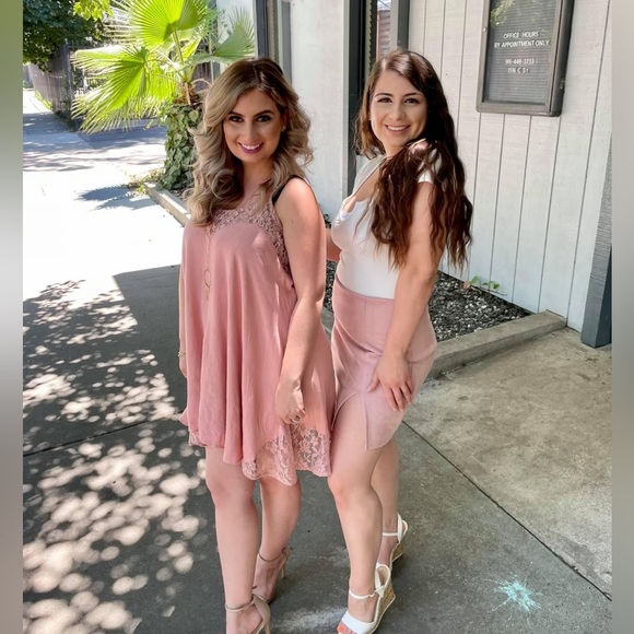 💎PINK SUEDE MINI SKIRT WINDSOR - Picture 3 of 6